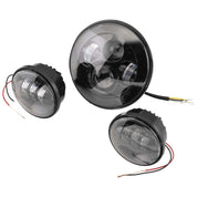 Letric Lighting LED Headlamp and Fog Lamp Kit Black 7"