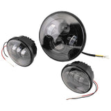 Kit de faros delanteros y antiniebla LED Letric Lighting, color negro, 7"