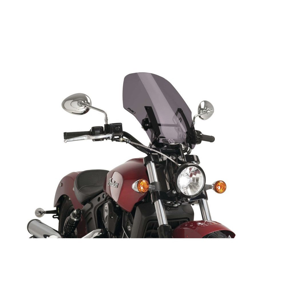 Puig Naked New Generation Adjustable Windshield Dark Smoke - 9386F