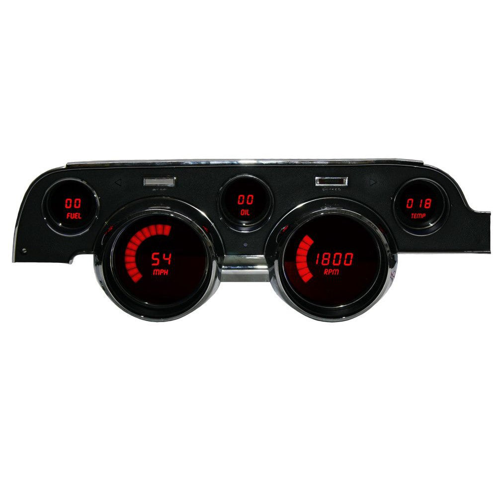 Intellitronix 1967-1968 Ford Mustang LED Digital DP7002 - Red