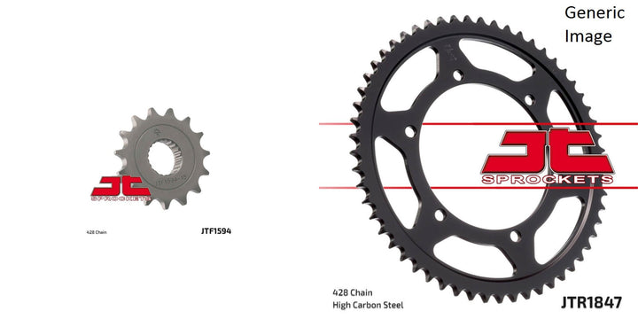 Front and Rear Steel Sprocket Kit for OffRoad YAMAHA XT250 2008-2015