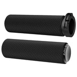 Harley FXDB Dyna Street Bob 2007-2014Knurled Fusion Grips Black by Arlen Ness