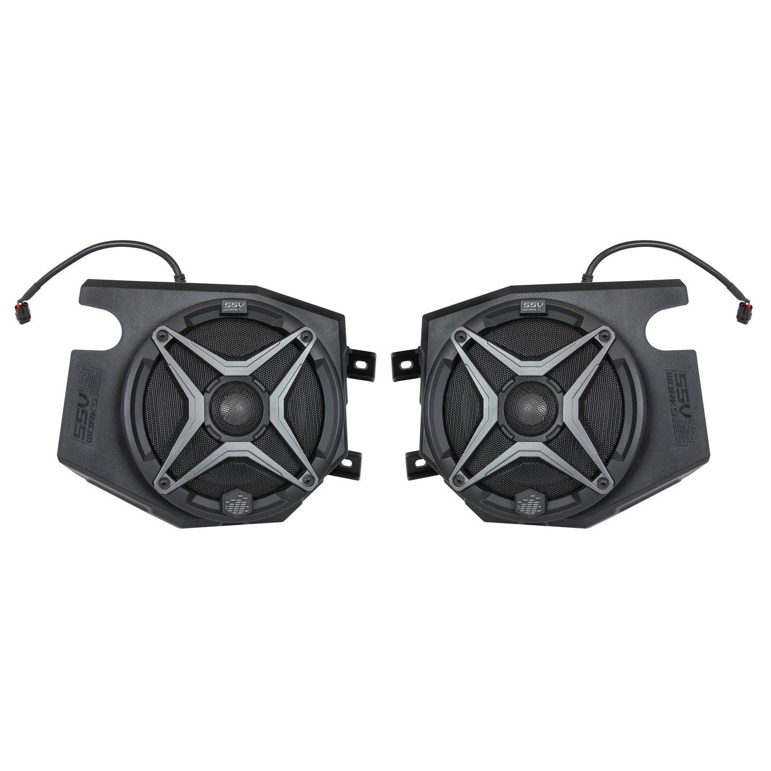 SSV Works Front Kicker 6.5" Speaker Pods With Blue Grilles