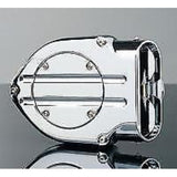 Kuryakyn 9990 Chrome Blood Groove Hypercharger w/ Chrome Butterflies