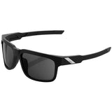 100% Type-S Sunglasses Black with Smoke Lens - 61032-100-57