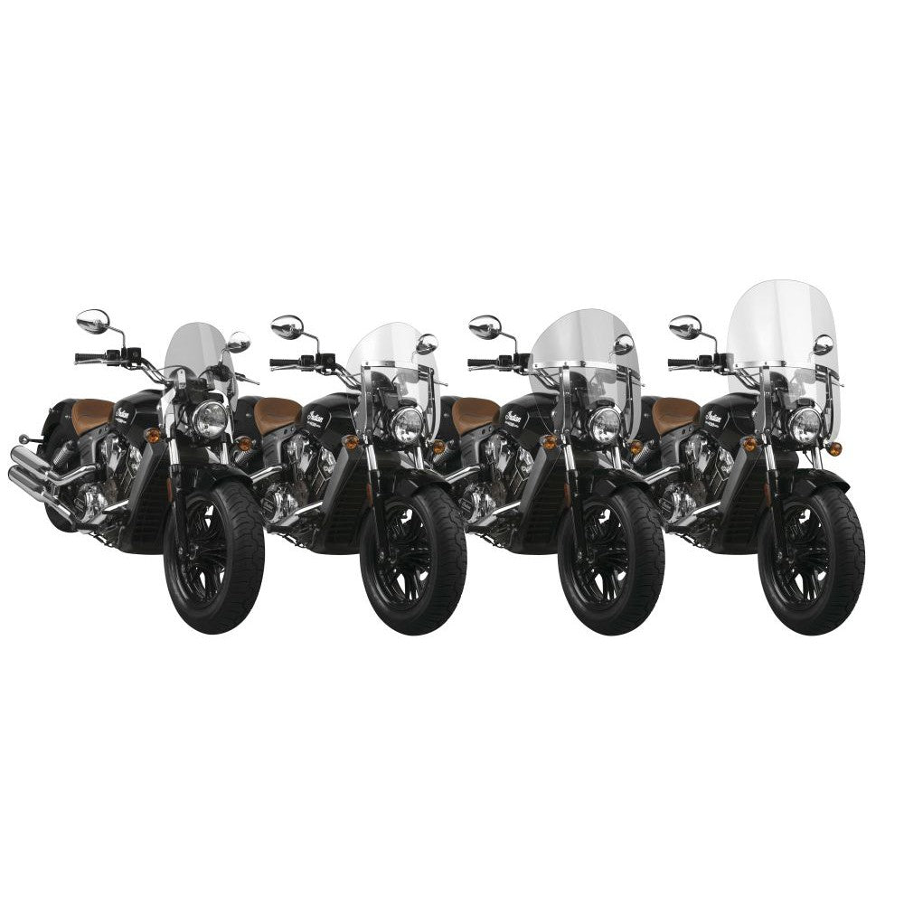 National Cycle Clear SwitchBlade Deflector Quick Release Windshield With Black Mount Kit, Straight Forks