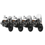 National Cycle Clear SwitchBlade Deflector Quick Release Windshield With Black Mount Kit, Straight Forks