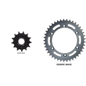 SUNSTAR Front and Rear Steel Sprocket Kit for OFFROAD SUZUKI DRZ400 SM 2005-2015