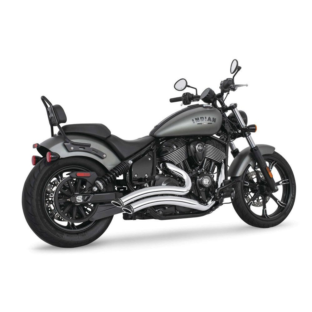 Freedom Performance Sharp Curve Radius Exhaust Slash Cut Chrome Black Tip