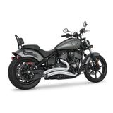 Freedom Performance Sharp Curve Radius Exhaust Slash Cut Chrome Black Tip