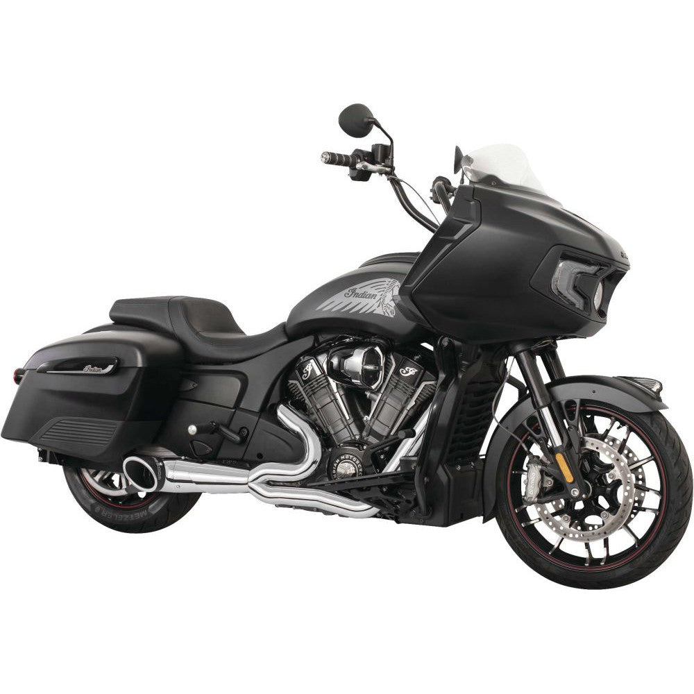 Freedom Performance Turnout 2-into-1 Exhaust Slash Tip Chrome/Black - IN00269