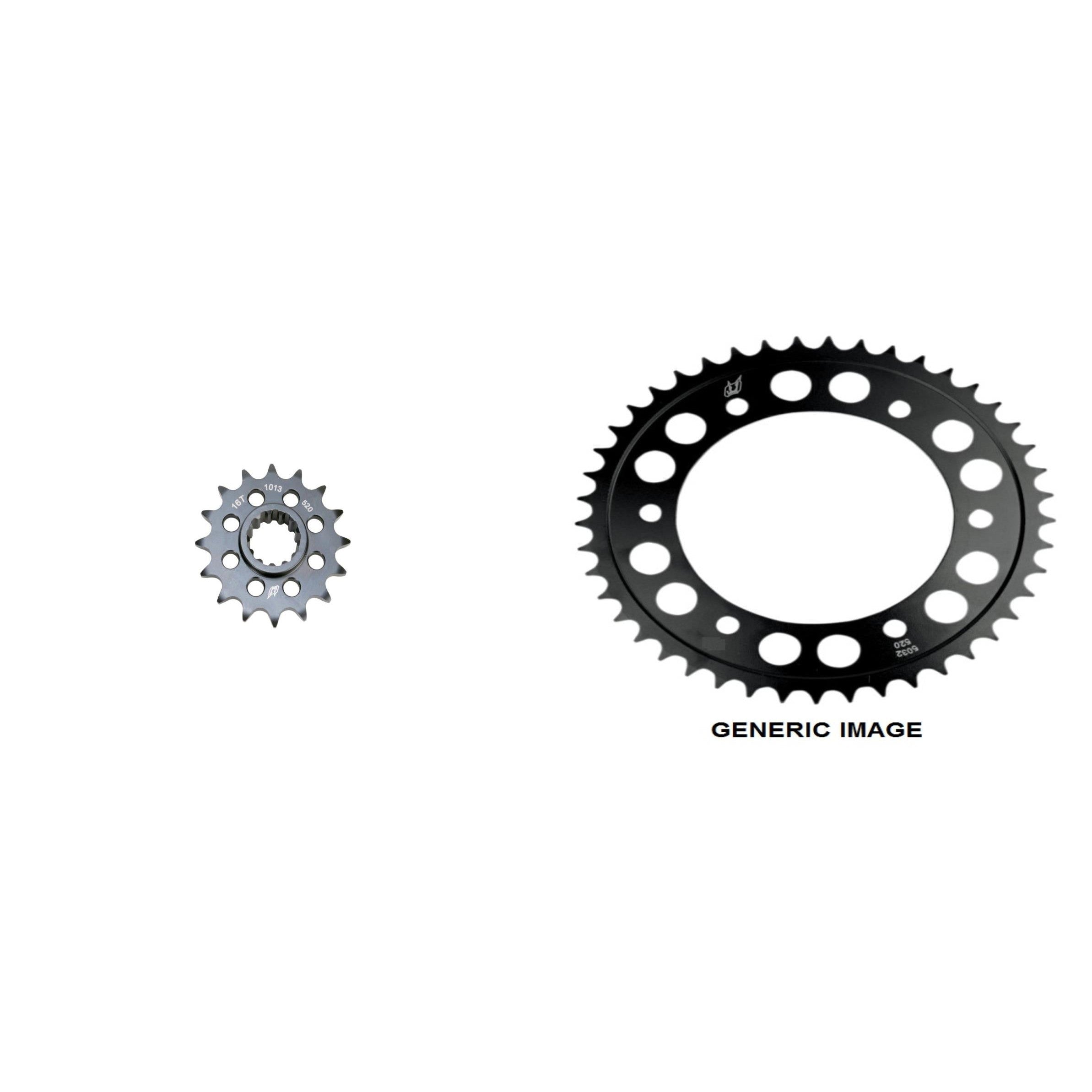 DRIVEN 520 Front & Rear Steel Sprocket Kit for Street HONDA CBR600RR 2003-2006