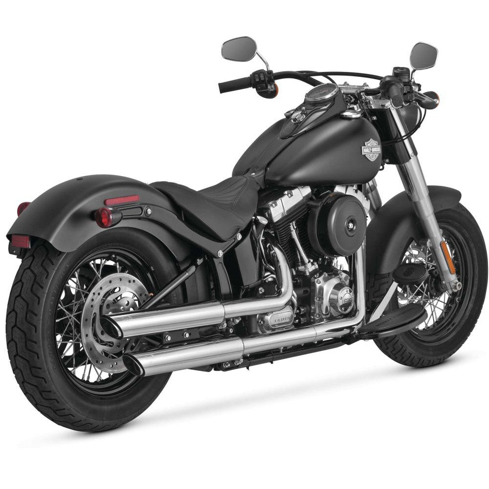 Vance And Hines Twin Slash Muffler 3in Slip On Exhaust Chrome With Fuelpak FP3