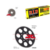 Kit de cadena 428HD natural, piñón delantero y trasero para Honda CB125S de calle (1984-1985)