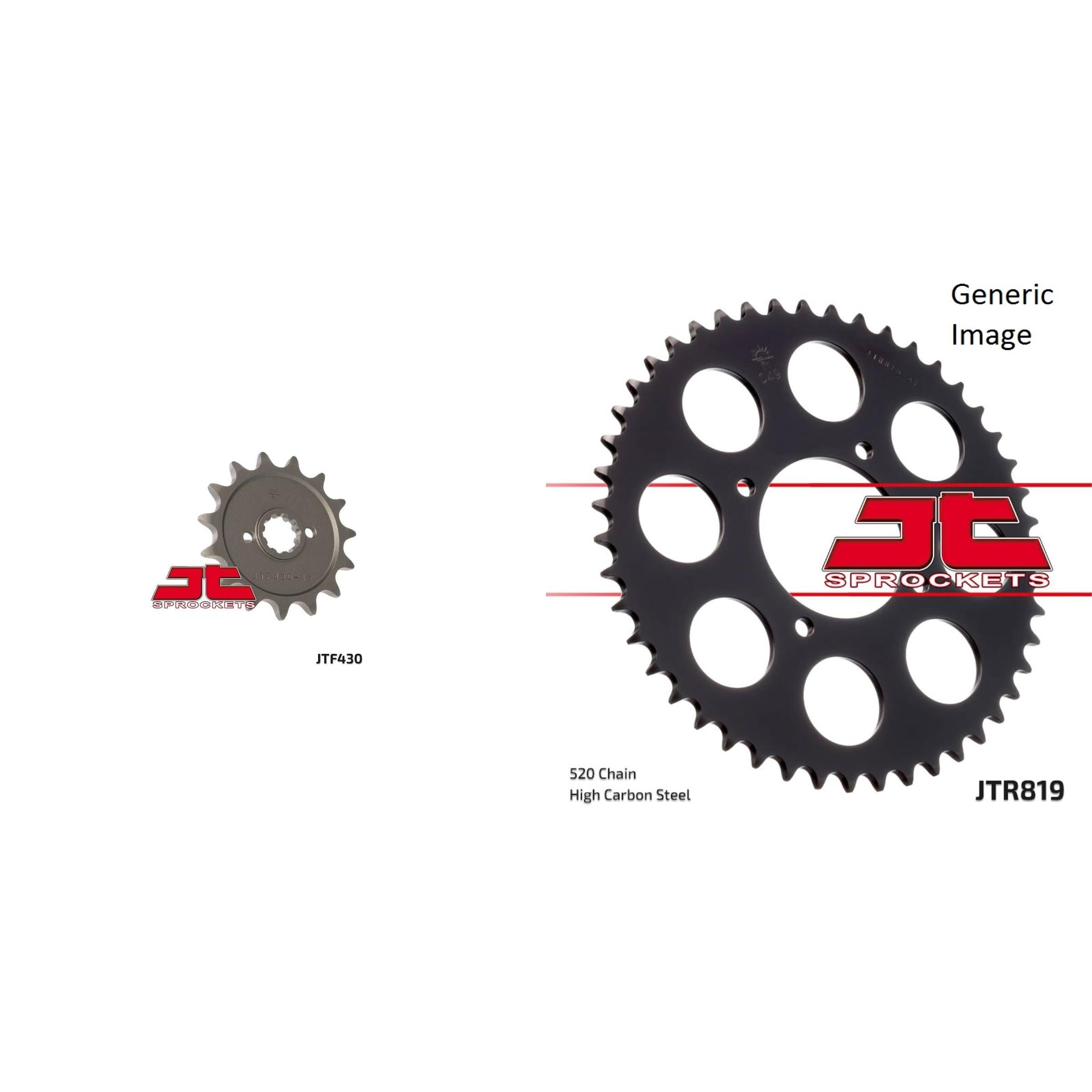 Front & Rear Sprocket Kit for Street SUZUKI GS250 1980-1981