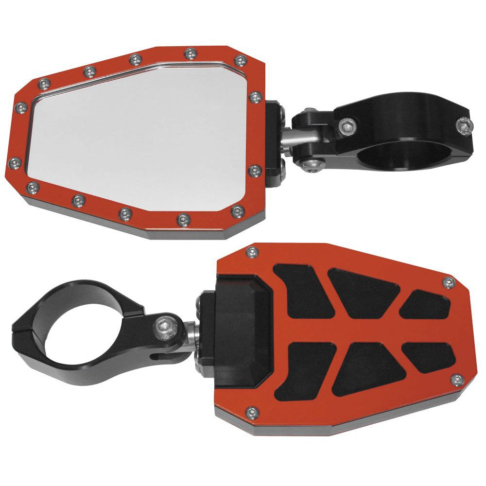 Modquad Bezel Side Mirror 1.75" Red