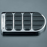 KURYAKYN CHROME LONGHORN ISO BRAKE PEDAL PAD 1984-2017 HARLEY FX, XG MODELS 8044