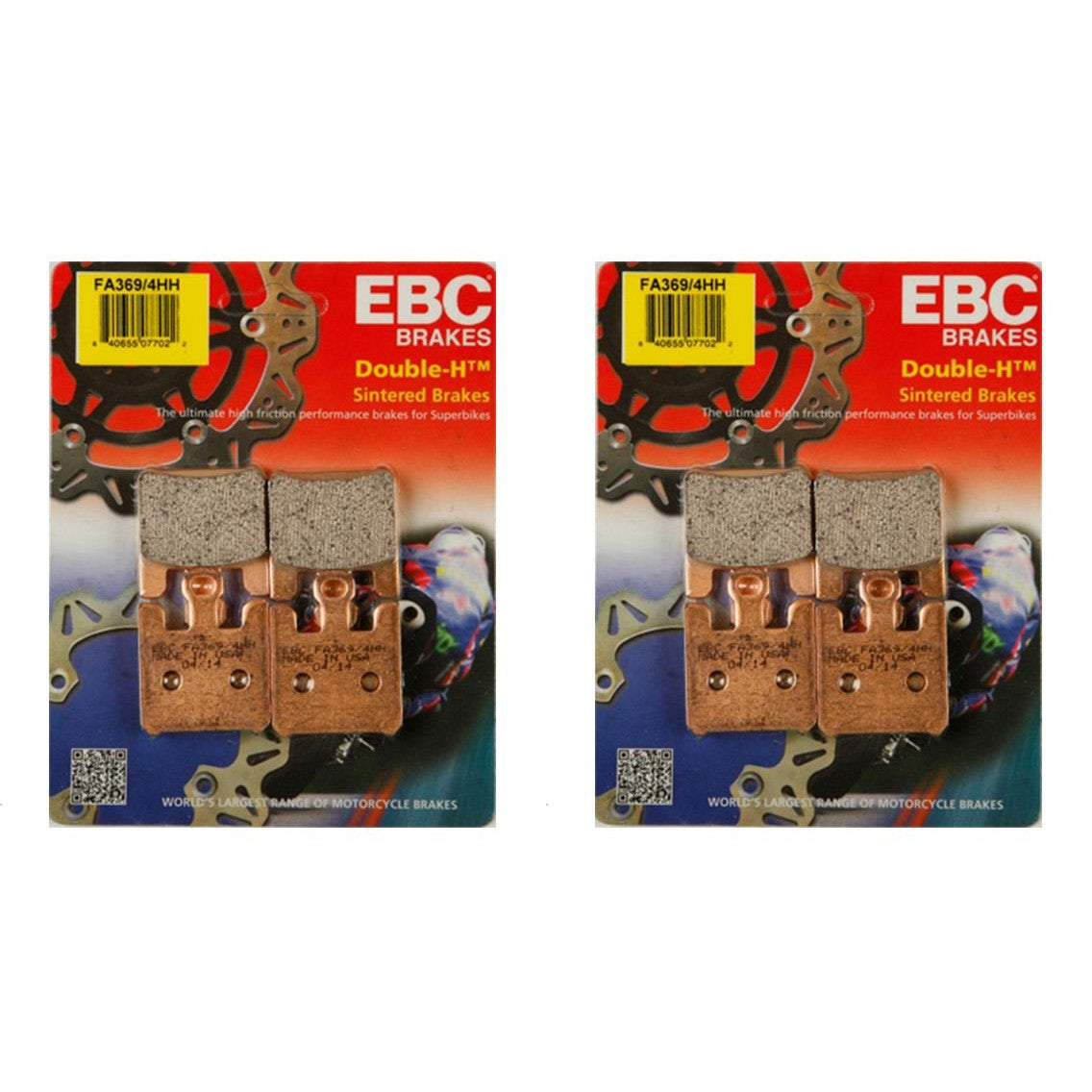 EBC Brake Pad Front Kit FA369/4HH for Kawasaki Ninja ZX-6RR 2005-2006
