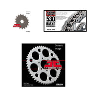 530 BMXR Chain Natural, Front & Rear Sprocket Kit for SUZUKI GT550 1971-1977