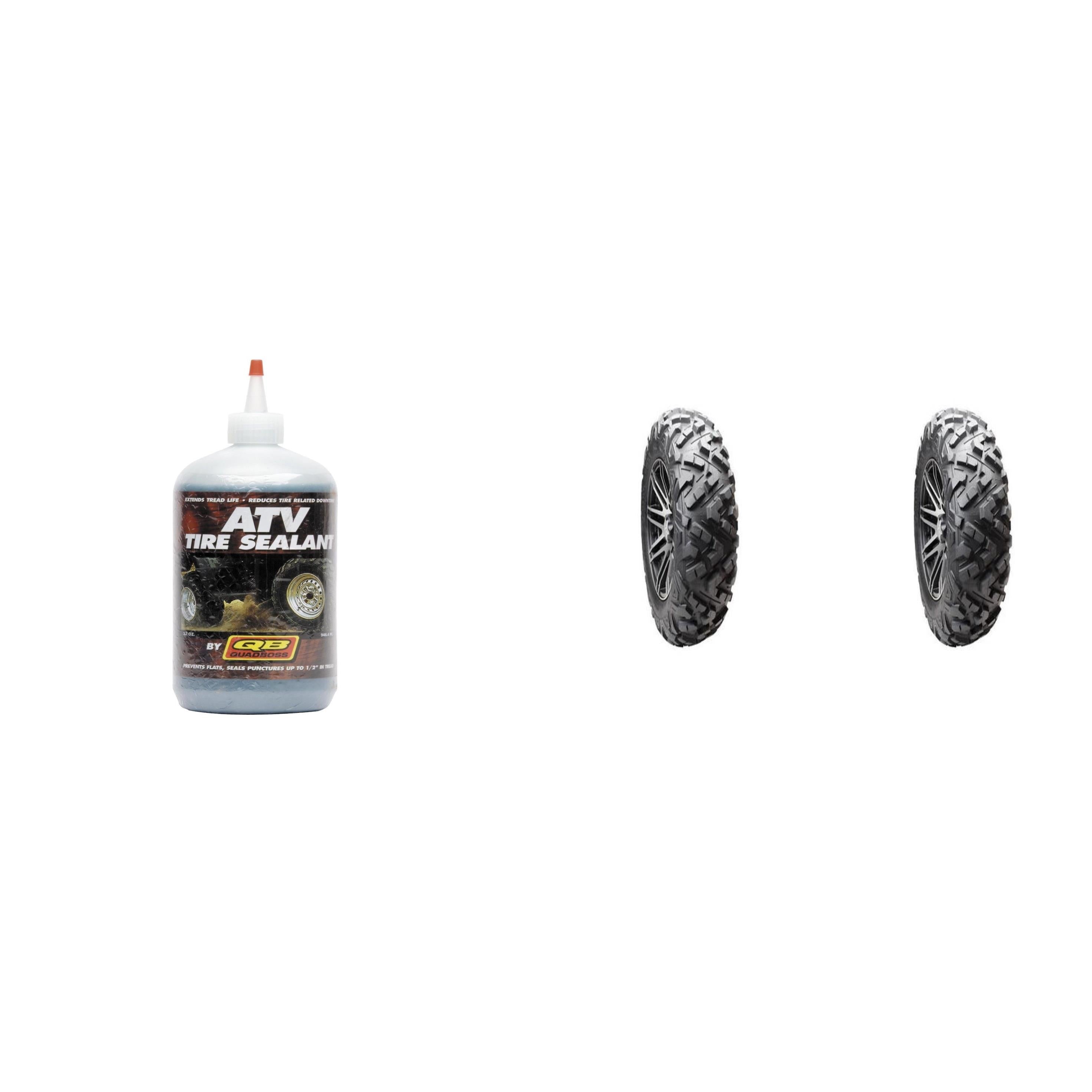 Set of 2 Power Grip V2 Di2039 Radial Front Tires 27x9R-14 6-ply with Sealant