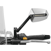 Puig GTI Turn Signal Mirror Black/Aluminum Left - 016ND
