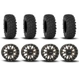 Llantas System 3 ST-3 con beadlock simulado de bronce de 20" y neumáticos XTR370 [35x10-20]