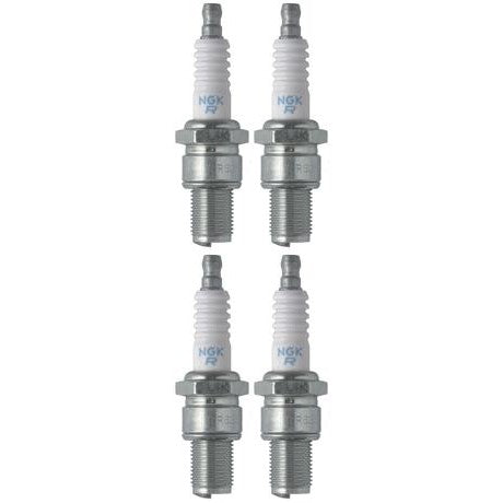 Set 4 NGK Standard Spark Plugs for Kawasaki KX125-H 1991 Engine 125cc