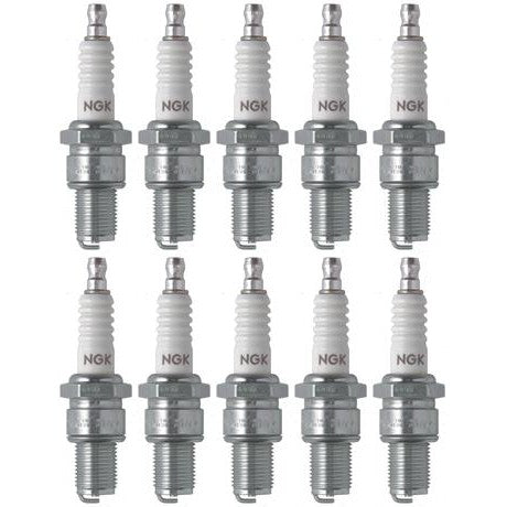 Set of 10 NGK Standard Spark Plugs for Kawasaki KZ750-B 1979-1976 Engine 750cc