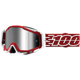 100% Gen1 Racecraft Plus Goggles Gustavia with Silver Flash Mirror Lens - 50120-341-02