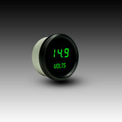 Intellitronix Voltmeter in Black Bezel - Green