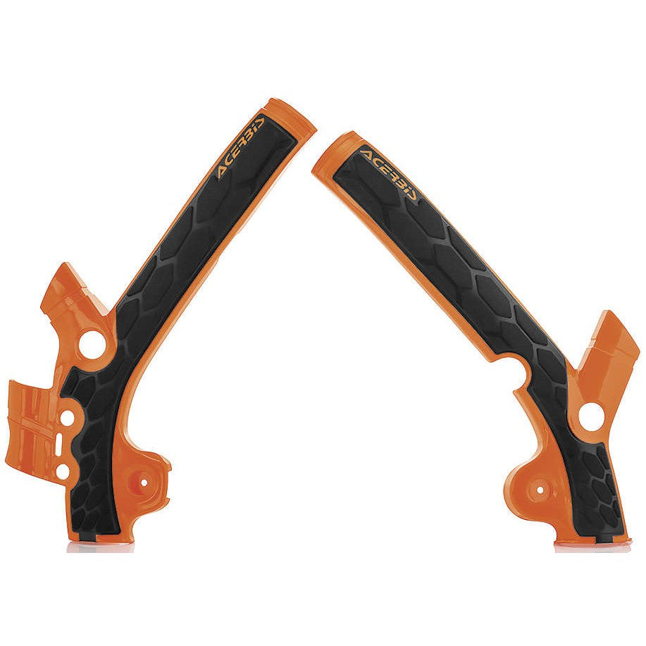 Acerbis 16 Orange/Black X-Grip Frame Guard - 2449525225