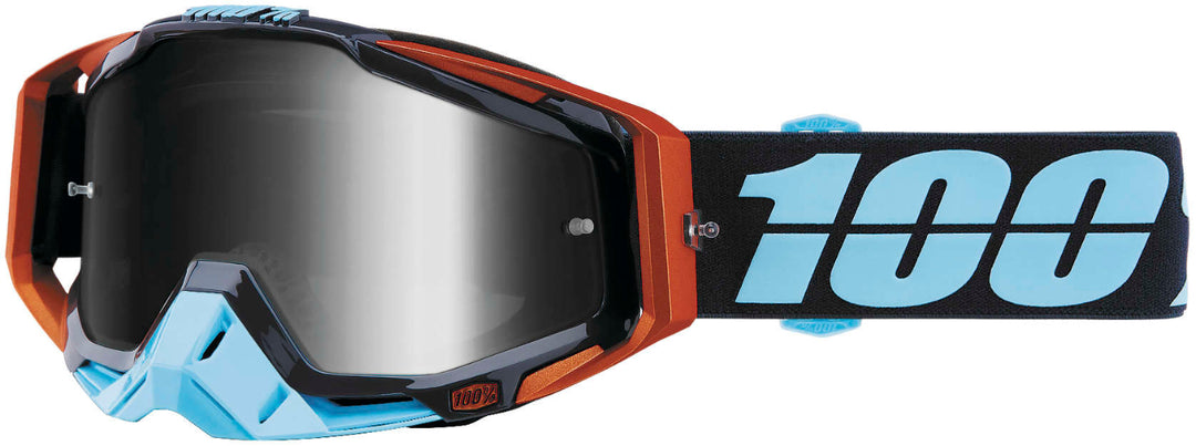 100% Gen1 Racecraft Goggles Ergono with Silver Chrome Mirror Lens - 50110-246-02