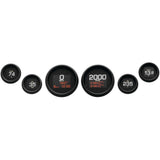 Dakota Digital MLX Series 6 Gauge Set Black - MLX-8604-K