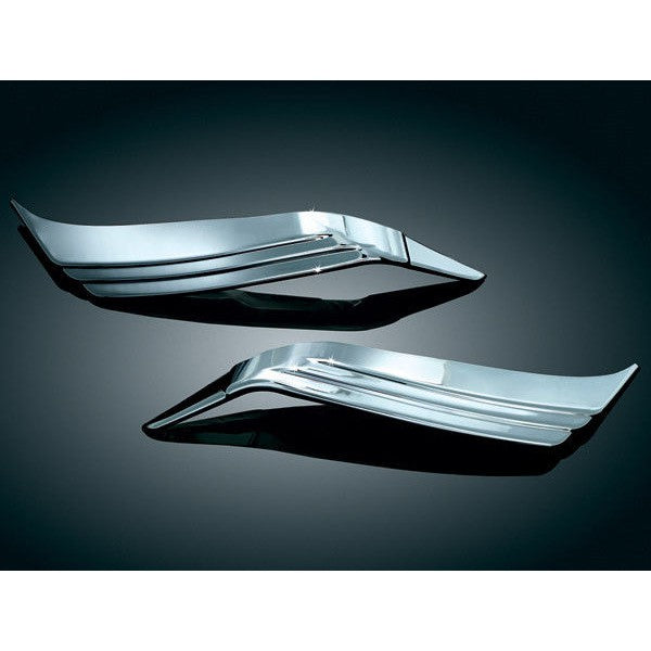 Kuryakyn Chrome Top Trunk Tail Light Visors Trim Accent Honda Goldwing 1800 2016