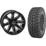 Set of 2 Mounted Wheel and Tire Kit Wheel: 14x7 5+2 4/137 Tire: 30x10-14 8 Ply