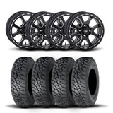 ITP Tsunami 15" Matte Black Wheels And Tenacity Tires [32x10R-15]