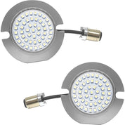Letric Lighting Flat Style Turn Signal Inserts Red, Rear Red