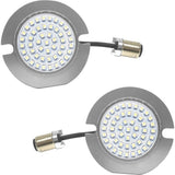 Letric Lighting Flat Style Turn Signal Inserts Red, Rear Red