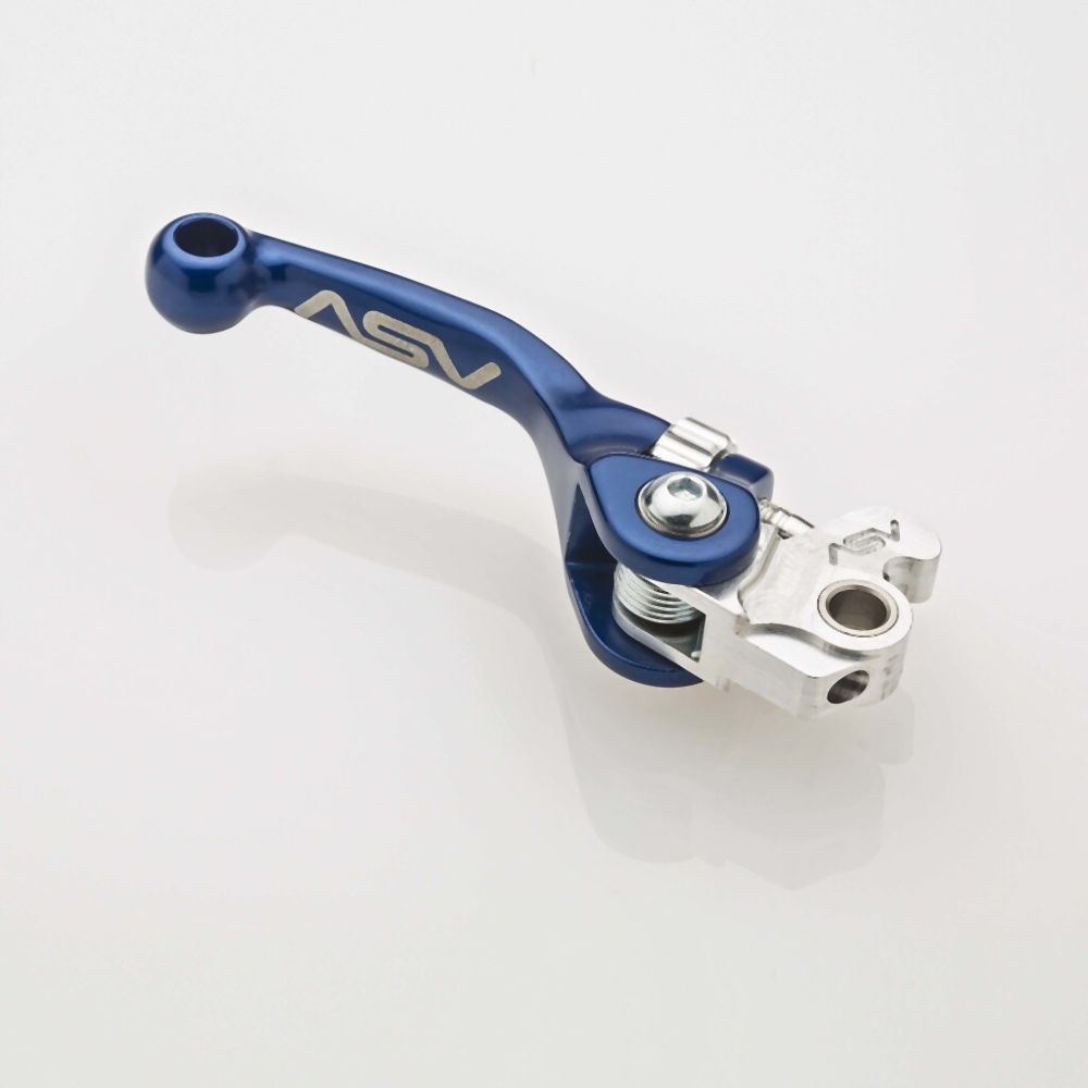 ASV Blue F4 Offroad Model Shorty Clutch + Brake Lever Pair Pack BCF41414-SB