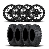Rines ITP Tornado de 14" en negro mate y neumáticos Terra Claw [27x9R-14]