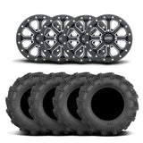 Llantas ITP Velocity Inertia de 15" en negro mate y neumáticos Cryptid [32x10-15]