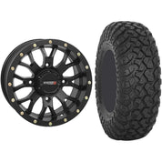 Set of 2 Mounted Wheel and Tire Kit Wheel: 14x7 5+2 4/156 Tire: 30x10-14 8 Ply