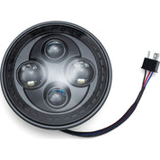 Kuryakyn Orbit 7" LED Headlight for Indian Black