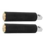 Arlen Ness Knurled Brass Fusion Male Mount Foot Pegs for Harley or Metric New