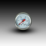 Intellitronix Fuel Pressure Analog Gauge 15 PSI - Silver/Blue