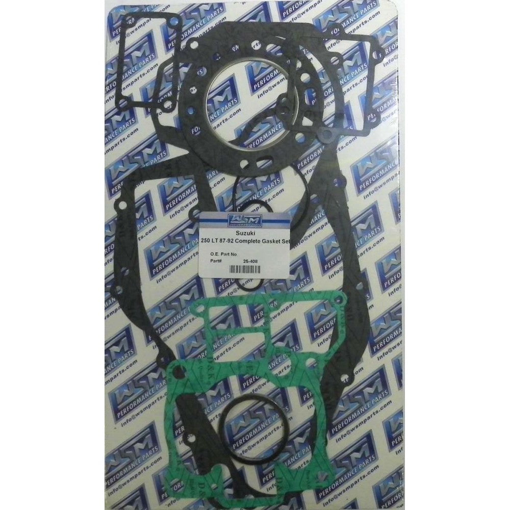 WSM Complete Gasket Kit For Suzuki 250 Quadracer 87-92 25-408