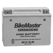 BikeMaster AGM 12V Platinum Battery For Can-Am DS 650 2000-2007 Grey