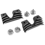Bikers Choice Head Bolt Cover For - 19-001D4 Pair Finned Black