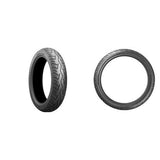 Bridgestone Front Rear 100/80-17 + 140/70-17 Battlax BT46 Motorcycle Tire Set