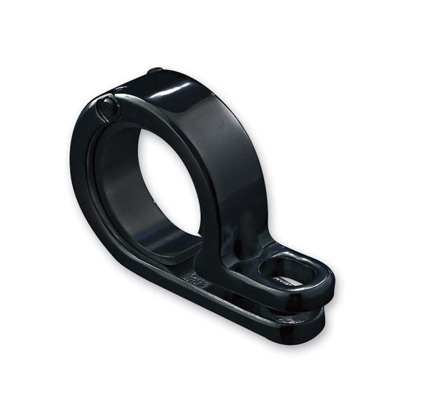 KURYAKYN GLOSS BLACK P CLAMP FOR 1-1/8" OR 1-1/4" TUBING 4023